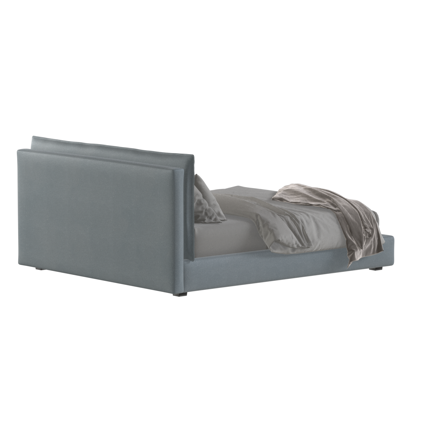 Thea Upholstered Double Bed with Clean Headboard