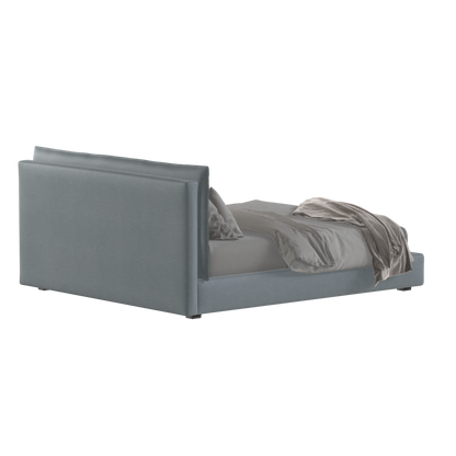 Thea Upholstered Double Bed with Clean Headboard