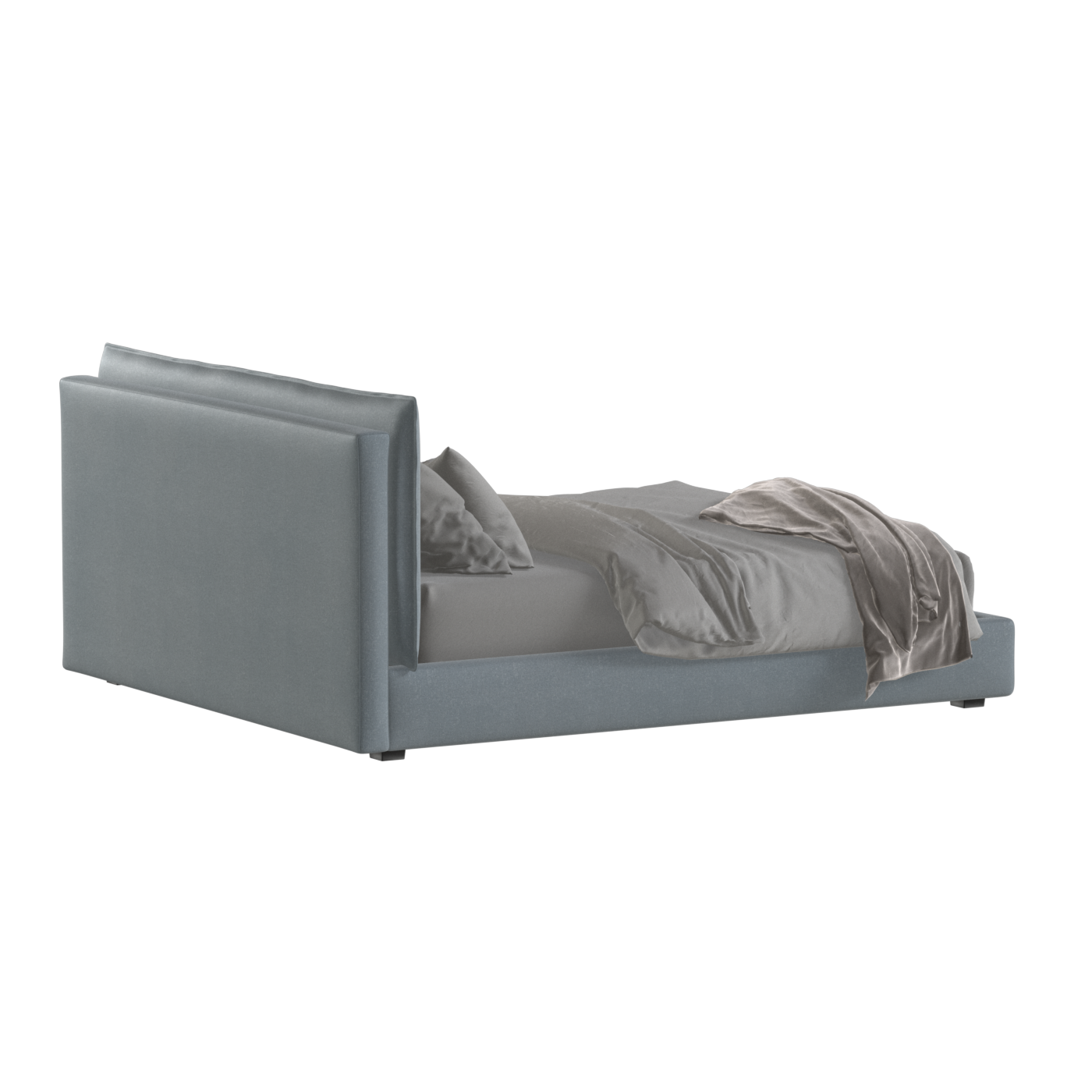 Thea Upholstered Double Bed with Clean Headboard