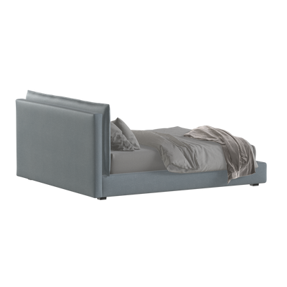Thea Upholstered Double Bed with Clean Headboard