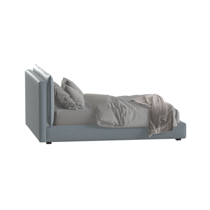 Thea Upholstered Double Bed with Clean Headboard