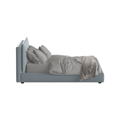 Thea Upholstered Double Bed with Clean Headboard