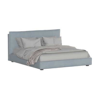Thea Upholstered Double Bed with Clean Headboard