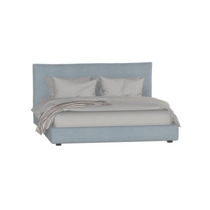 Thea Upholstered Double Bed with Clean Headboard