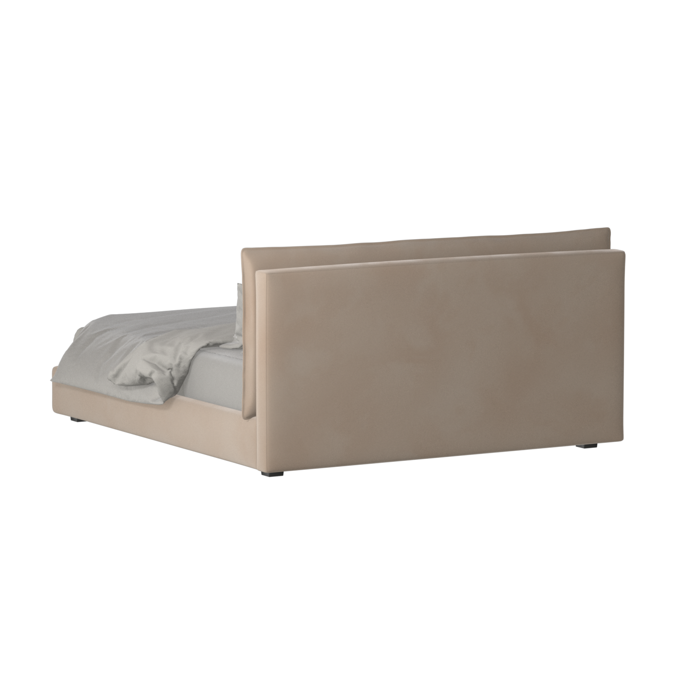 Thea Upholstered Double Bed with Clean Headboard