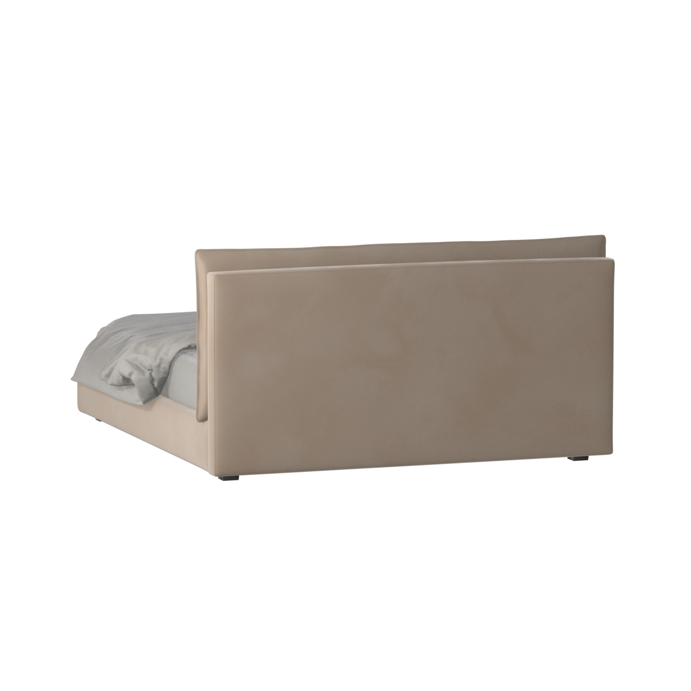 Thea Upholstered Double Bed with Clean Headboard
