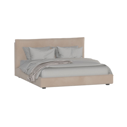 Thea Upholstered Double Bed with Clean Headboard