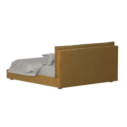 Thea Upholstered Double Bed with Clean Headboard