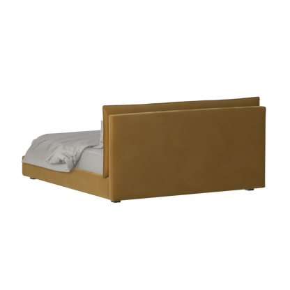 Thea Upholstered Double Bed with Clean Headboard