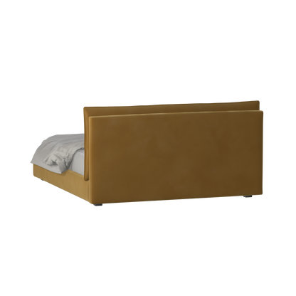 Thea Upholstered Double Bed with Clean Headboard