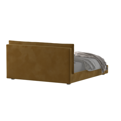 Thea Upholstered Double Bed with Clean Headboard