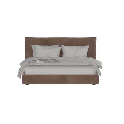 Thea Upholstered Double Bed with Clean Headboard