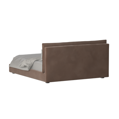 Thea Upholstered Double Bed with Clean Headboard