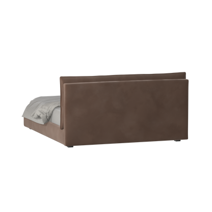 Thea Upholstered Double Bed with Clean Headboard
