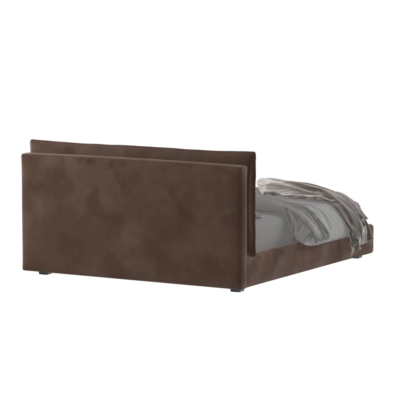 Thea Upholstered Double Bed with Clean Headboard