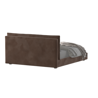 Thea Upholstered Double Bed with Clean Headboard