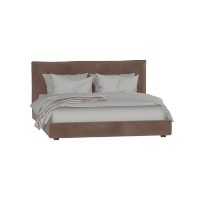 Thea Upholstered Double Bed with Clean Headboard