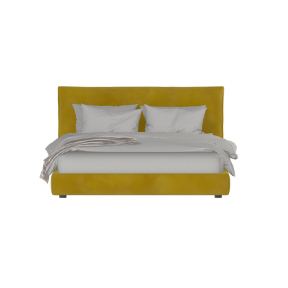 Thea Upholstered Double Bed with Clean Headboard