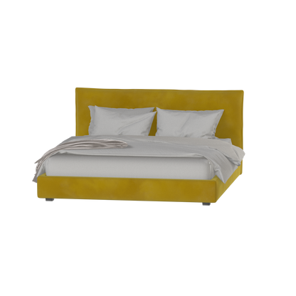 Thea Upholstered Double Bed with Clean Headboard