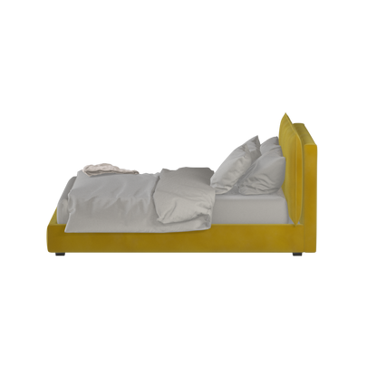 Thea Upholstered Double Bed with Clean Headboard