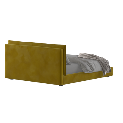 Thea Upholstered Double Bed with Clean Headboard