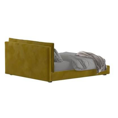 Thea Upholstered Double Bed with Clean Headboard