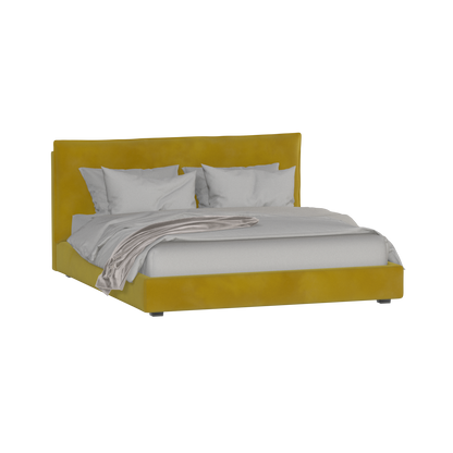 Thea Upholstered Double Bed with Clean Headboard