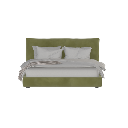 Thea Upholstered Double Bed with Clean Headboard