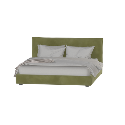 Thea Upholstered Double Bed with Clean Headboard
