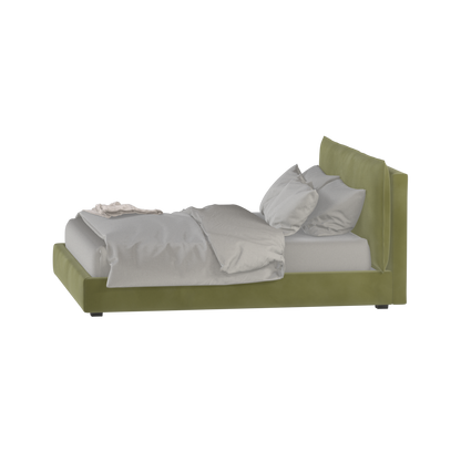 Thea Upholstered Double Bed with Clean Headboard