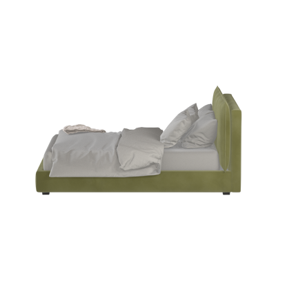 Thea Upholstered Double Bed with Clean Headboard