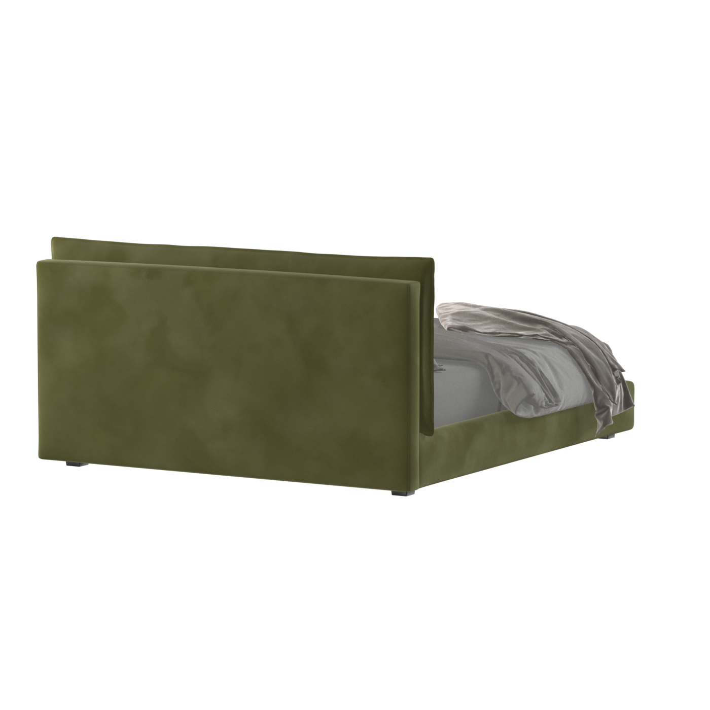 Thea Upholstered Double Bed with Clean Headboard