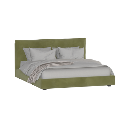 Thea Upholstered Double Bed with Clean Headboard