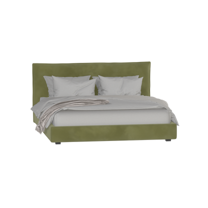 Thea Upholstered Double Bed with Clean Headboard