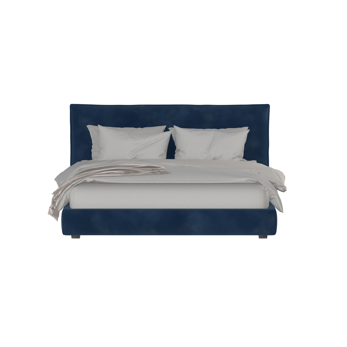 Thea Upholstered Double Bed with Clean Headboard