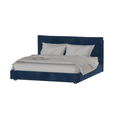 Thea Upholstered Double Bed with Clean Headboard