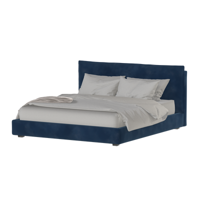 Thea Upholstered Double Bed with Clean Headboard