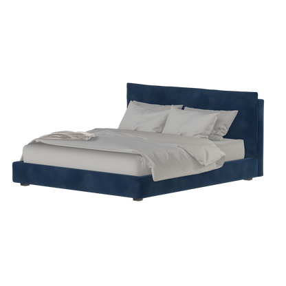 Thea Upholstered Double Bed with Clean Headboard
