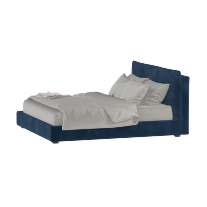 Thea Upholstered Double Bed with Clean Headboard