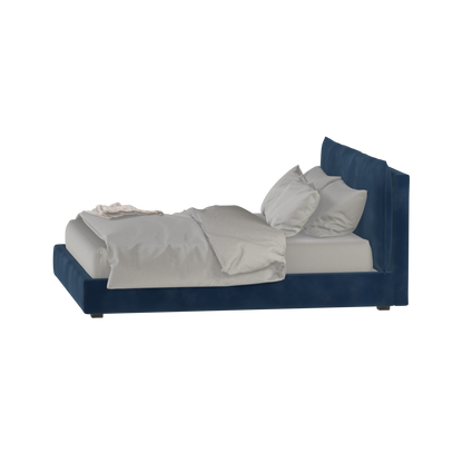 Thea Upholstered Double Bed with Clean Headboard