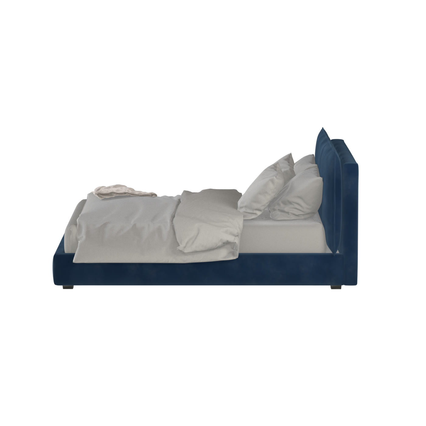 Thea Upholstered Double Bed with Clean Headboard