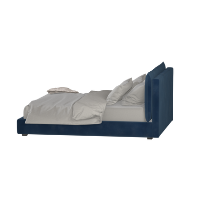 Thea Upholstered Double Bed with Clean Headboard