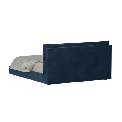 Thea Upholstered Double Bed with Clean Headboard