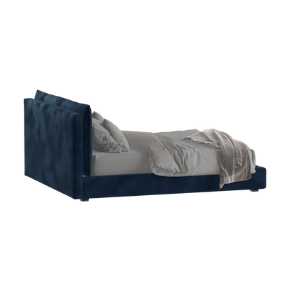 Thea Upholstered Double Bed with Clean Headboard