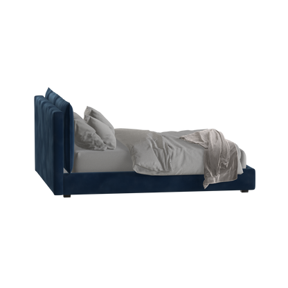 Thea Upholstered Double Bed with Clean Headboard