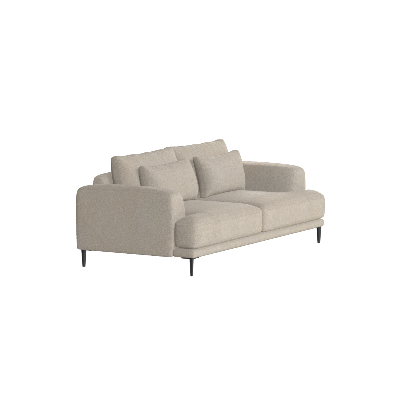 Valen 2 Seater Sofa — Deep Seating with Oversized Cushions