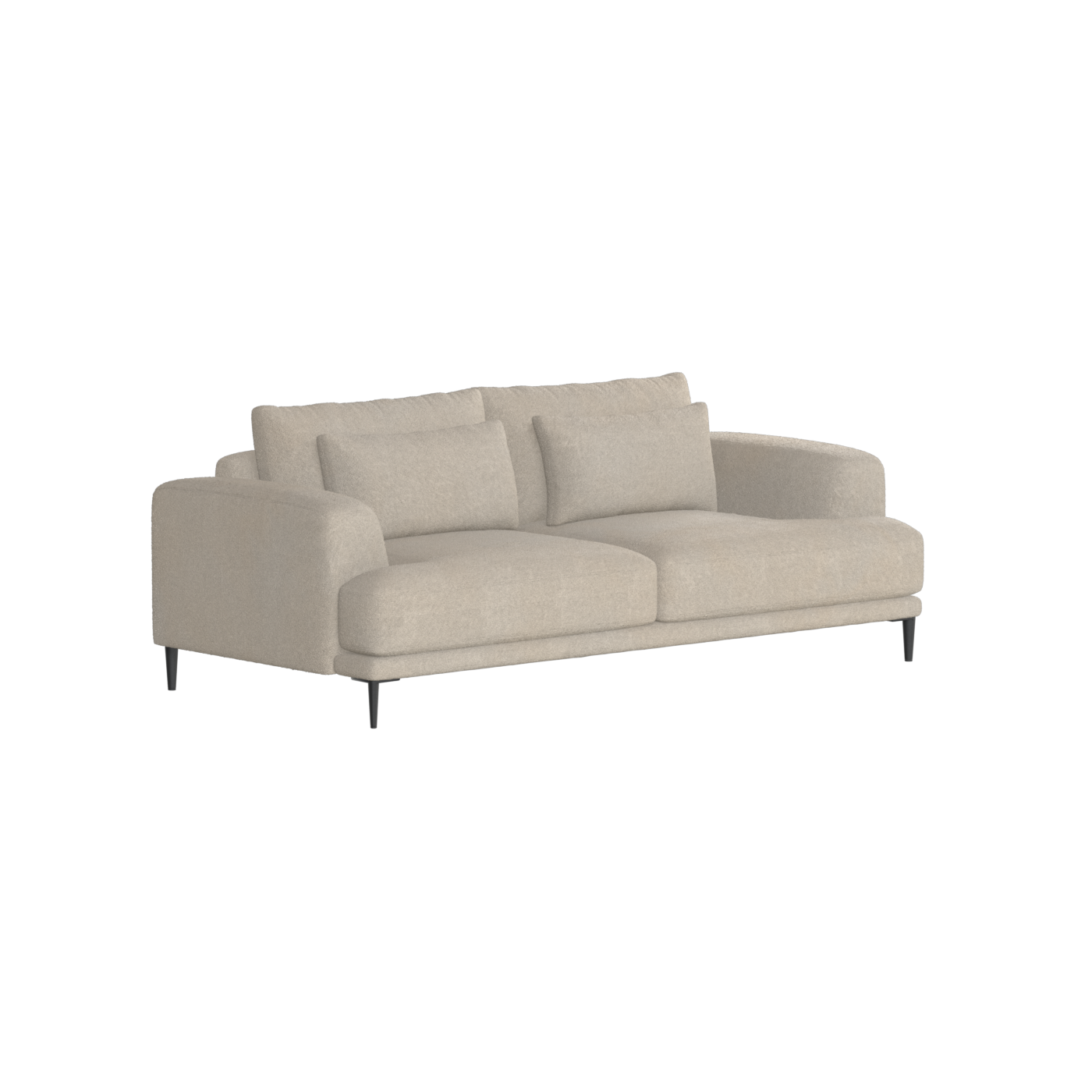 Valen 2 Seater Sofa — Deep Seating with Oversized Cushions