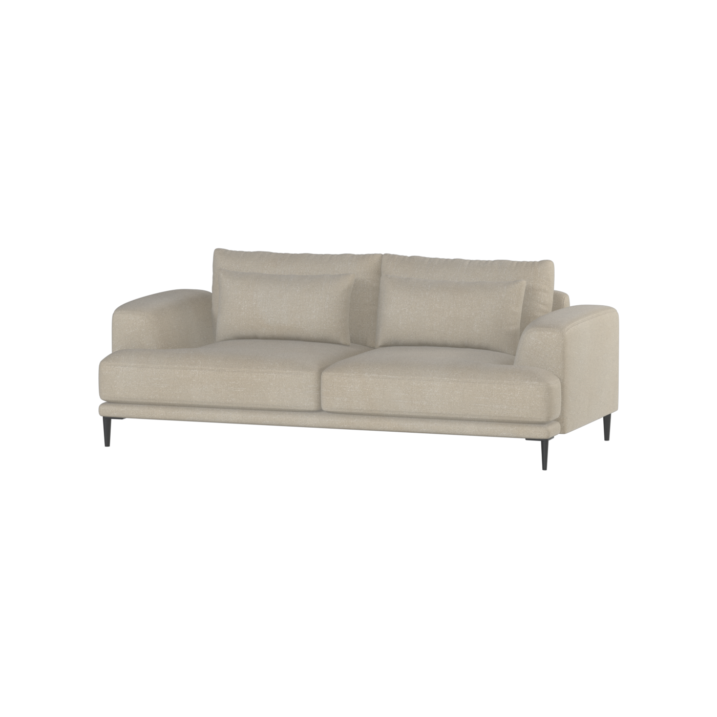 Valen 2 Seater Sofa — Deep Seating with Oversized Cushions
