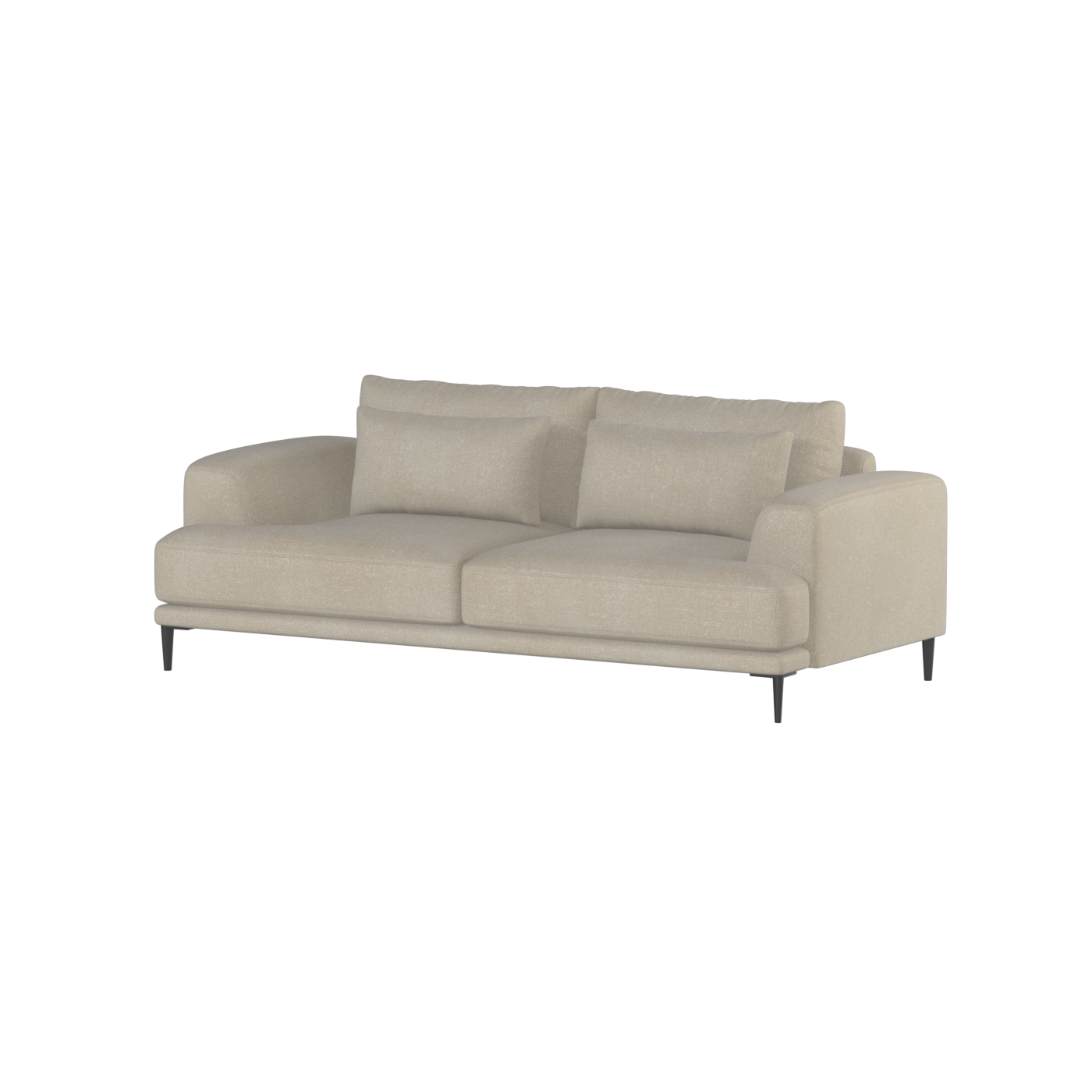 Valen 2 Seater Sofa — Deep Seating with Oversized Cushions