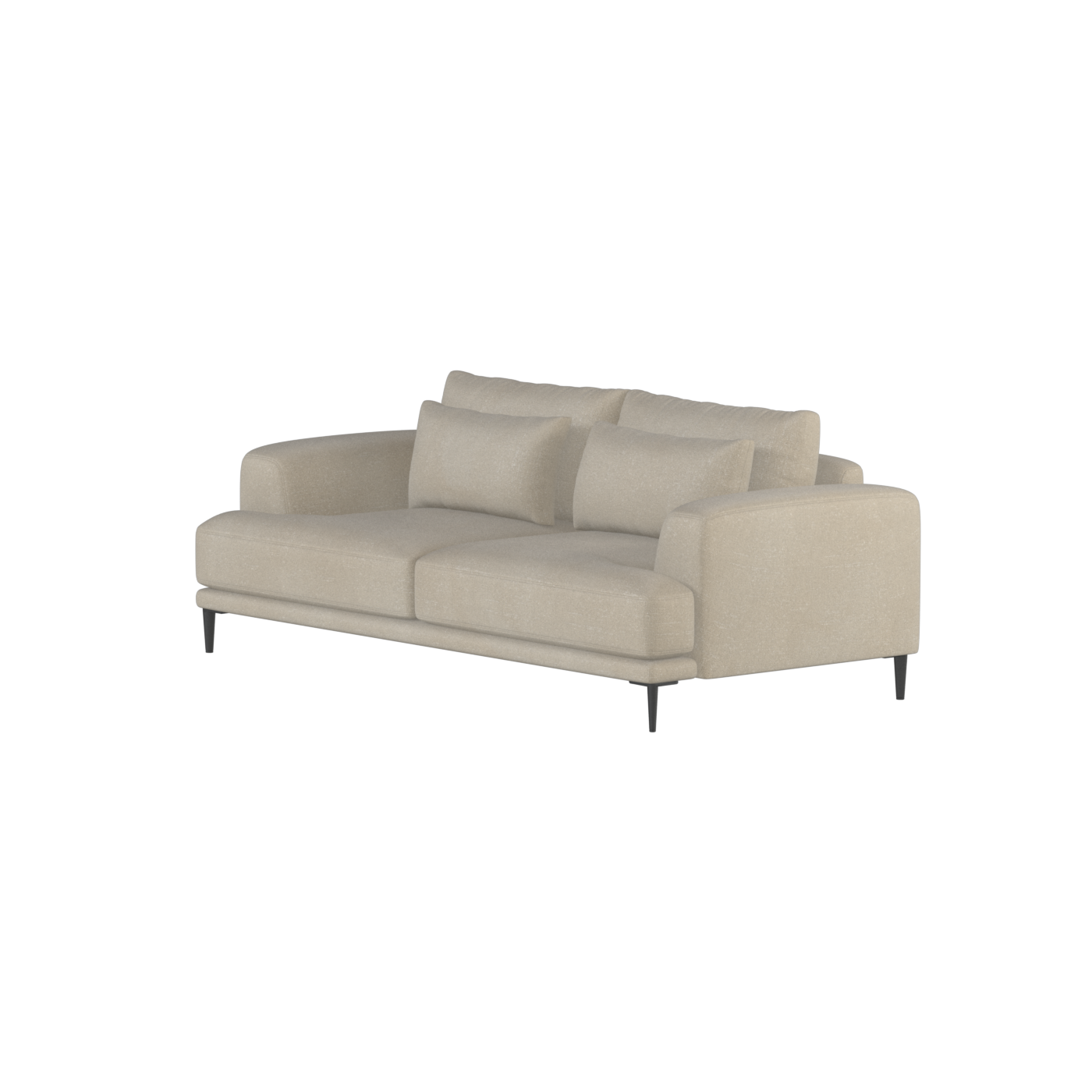 Valen 2 Seater Sofa — Deep Seating with Oversized Cushions